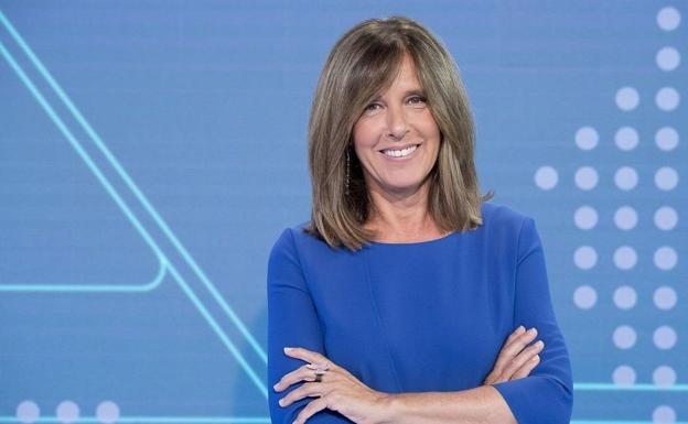 Ana Blanco presenta un telegiornale per TVE./archive