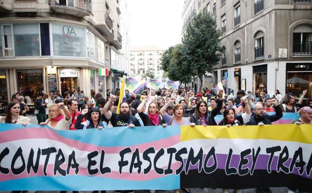 Dimostrazione per chiedere al PSOE di non ritardare ulteriormente i tempi di elaborazione della legge trans/EFE